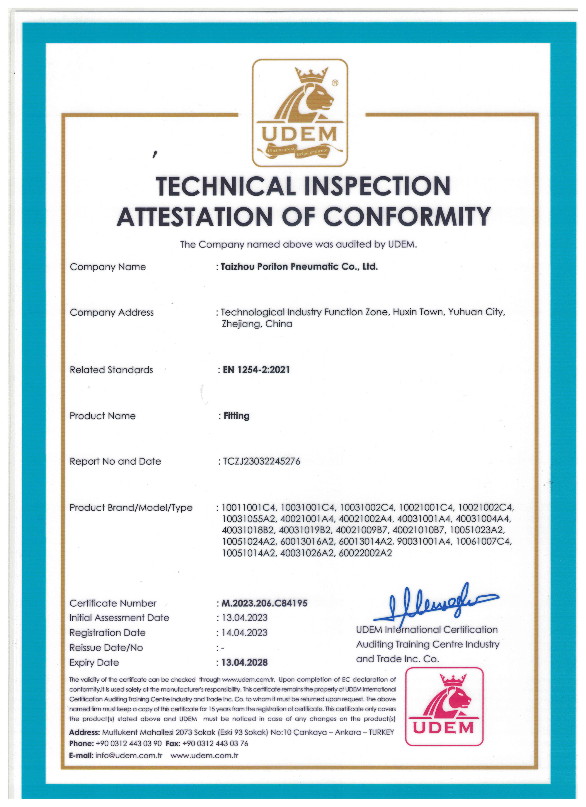 Enterprise Honor Certificate