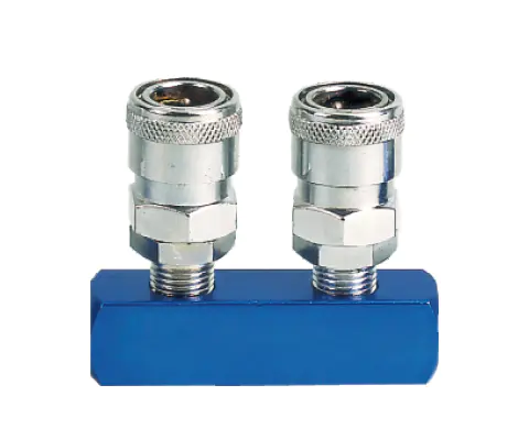 2PCS Manifold With Japan Type Quick Coupler