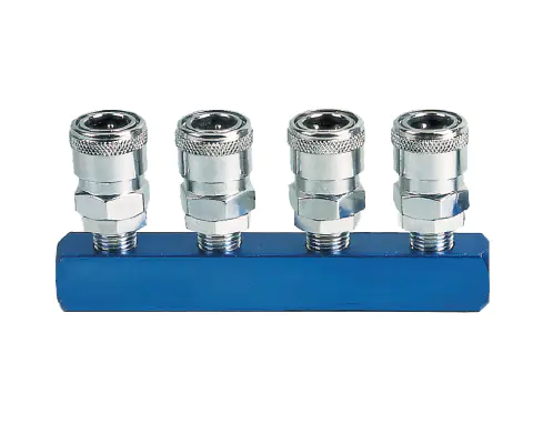4PCS Manifold With Japan Type Quick Coupler