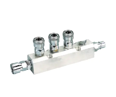 6PCS Manifold With Japan Type Quick Coupler