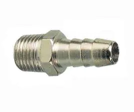 THREADED CONNECTION WITH SLEEVE FOR RUBBER HOSE MALE STEEL FITTING