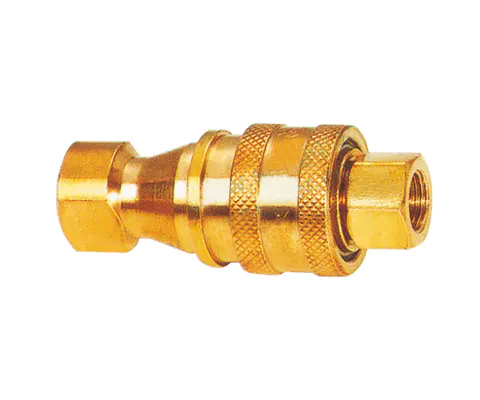 SHQ7 MEDIUM-PRESSURE HIGH PERFORMANCE PNEUMATIC AND HYDRAULIC QUICK COUPLING(BRASS)