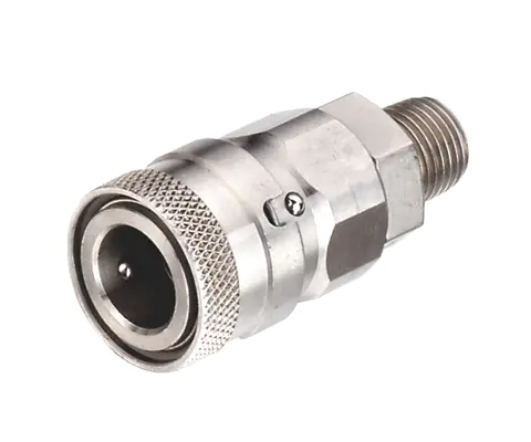 NITTO TWO-TOUCH SAFETY TYPE COUPLER,1/4″BODY,S.S