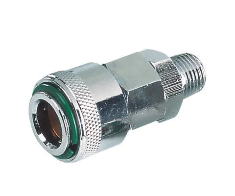 NITTO ONE-TOUCH TYPE COUPLER,1/4 ” BODY,STEEL