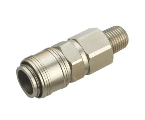 NITTO ONE-TOUCH TYPE COUPLER,1/4″BODY,STEEL