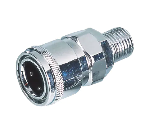 NITTO TWO-TOUCH TYPE COUPLER,1/4″BODY,STEEL