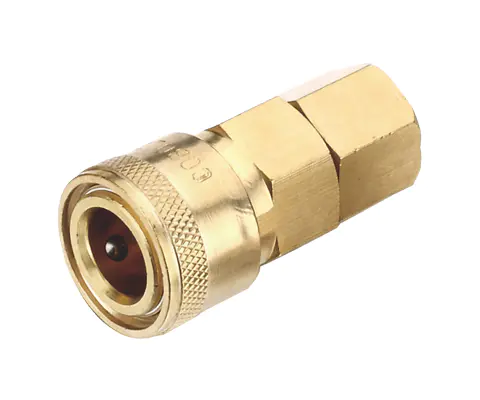 NITTO TWO-TOUCH TYPE COUPLER,1/4″ BODY, BRASS