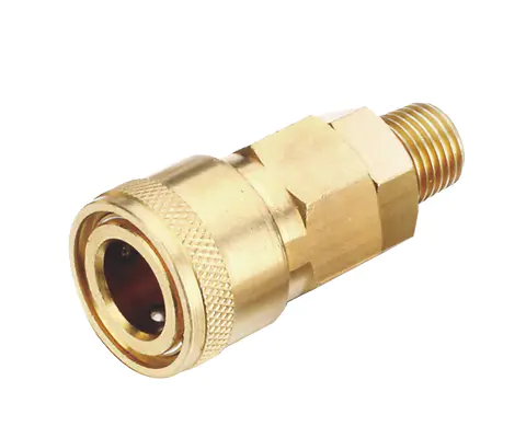NITTO TWO-TOUCH TYPE COUPLER,1/4″ BODY, BRASS