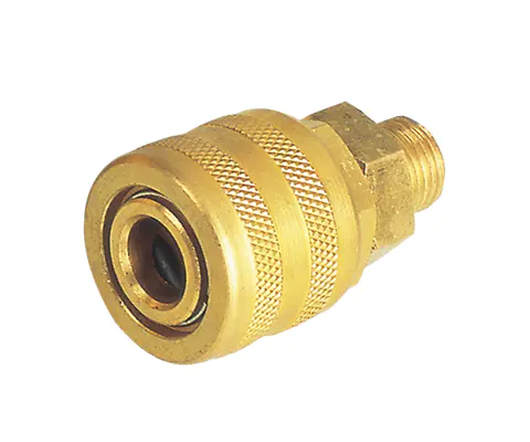 ARO TYPE PUSH-TO-CONNECT COUPLER, 1/4″ BODY, BRASS