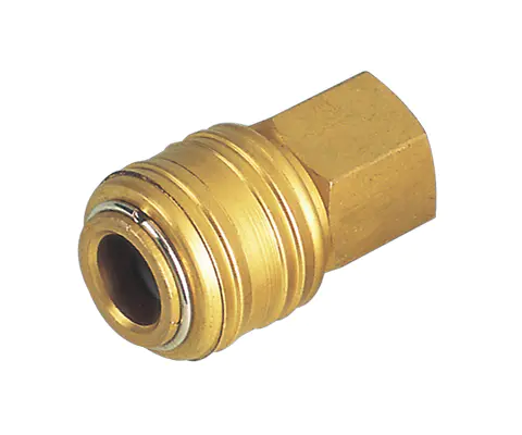 ARO TYPE PUSH-TO-CONNECT COUPLER, 1/4″ BODY, BRASS