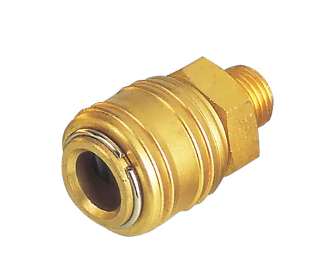 ARO TYPE PUSH-TO-CONNECT COUPLER, 1/4″ BODY, BRASS