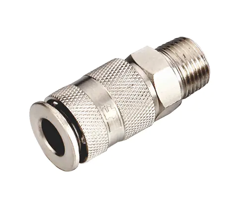 ARO TYPE PUSH-TO.CONNECT COUPLER, 1/4″ BODY, STEEL
