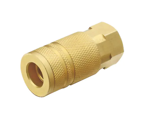 INDUSTRIAL TYPE MANUAL COUPLER, 1/4″ BODY, BRASS