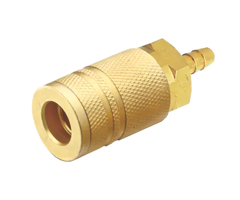 INDUSTRIAL TYPE MANUAL COUPLER, 1/4″ BODY, BRASS