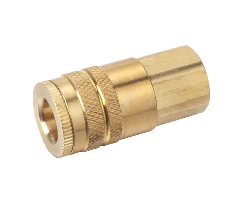 INDUSTRIAL TYPE MANUAL COUPLER, 1/4″ BODY, BRASS