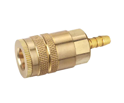 INDUSTRIAL TYPE MANUAL COUPLER, 1/4″ BODY, BRASS