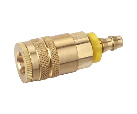 INDUSTRIAL TYPE MANUAL COUPLER, 1/4″ BODY, BRASS