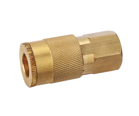 INDUSTRIAL TYPE MANUAL COUPLER, 1/4″ BODY, BRASS