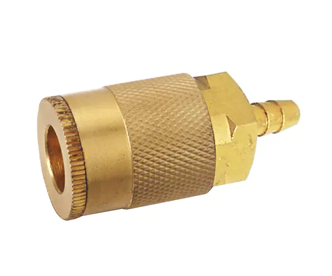 INDUSTRIAL TYPE MANUAL COUPLER, 1/4″ BODY, BRASS