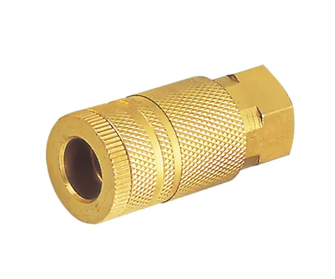 INDUSTRIAL TYPE MANUAL COUPLER, 1/4″ BODY, BRASS
