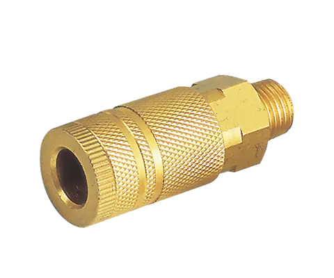 INDUSTRIAL TYPE MANUAL COUPLER, 1/4″ BODY, BRASS
