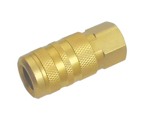 INDUSTRIAL TYPE MANUAL COUPLER, 1/4″ BODY, BRASS