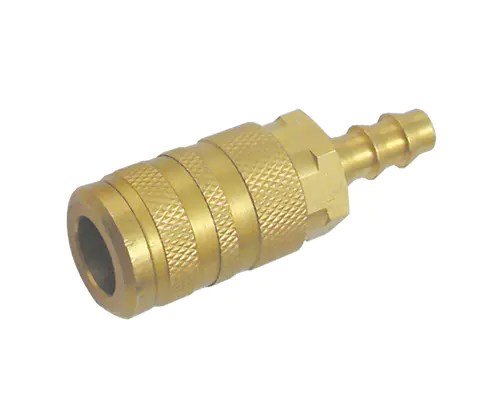 INDUSTRIAL TYPE MANUAL COUPLER, 1/4″ BODY, BRASS