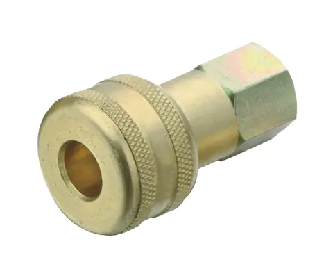 INDUSTRIAL TYPE PUSH TO CONNECT COUPLER, 1/4″ BODY, BRASS