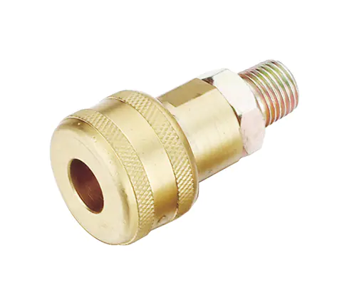 INDUSTRIAL TYPE PUSH TO CONNECT COUPLER, 1/4″ BODY, BRASS