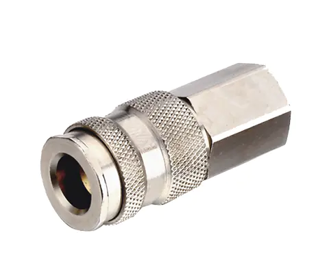 INDUSTRIAL TYPE PUSH TO CONNECT COUPLER, 1/4″ BODY, BRASS