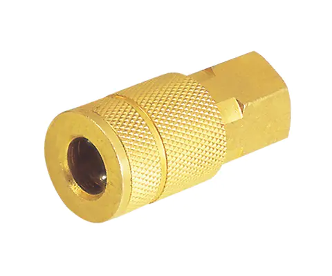 TRUFLATE TYPE MANUAL COUPLER, 1/4”BODY,BRASS