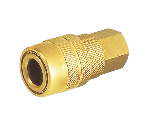 MILTON TYPE MANUAL COUPLER, 1/4”BODY, BRASS