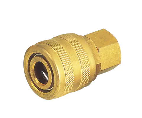 ARO TYPE PUSH-TO-CONNECT COUPLER, 1/4″ BODY, BRASS